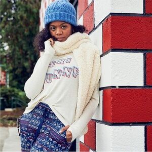 Aerie Ski Bunny Long Sleeve Thermal Shirt With Thumb Holes